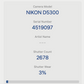 Nikon D5300 24.2MP Camera DSLR with 18-55mm, Shutter Count 2678, Very Good Cond.