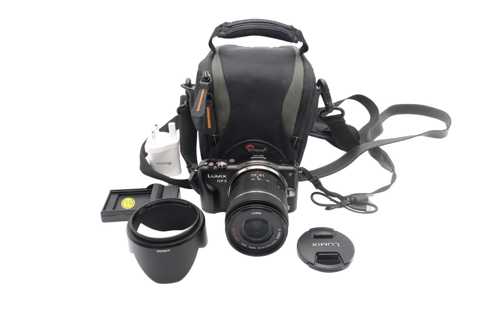 Panasonic DMC-GF3 Camera Mirrorless 12.1MP with 14-42mm Lens, Shutter Count 7193