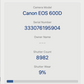 Canon 600D DSLR Camera 18MP with 18-55mm, Shutter Count 8982, Very G. Condition