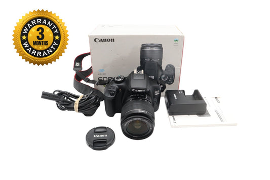Canon EOS 1300D DSLR Camera 18.0MP with 18-55mm, Shutter Count 8440, V. G. Cond.