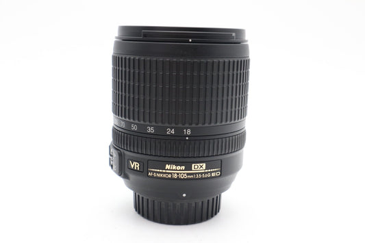 Nikon 18-105mm Lens F/3.5-5.6 G NIKKOR AF-S DX SWM VR ED IF, Very Good Condition