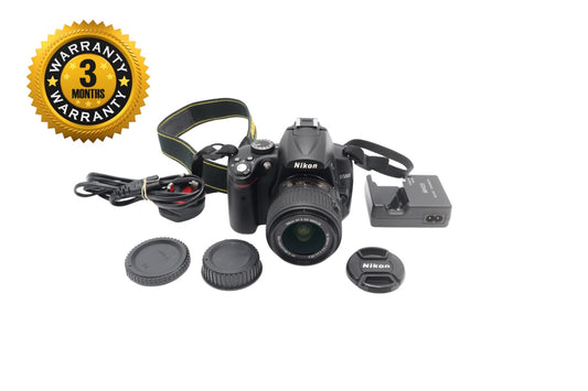 Nikon D5000 DSLR Camera 12.3MP with 18-55mm, Shutter Count 1476, VGood Condition