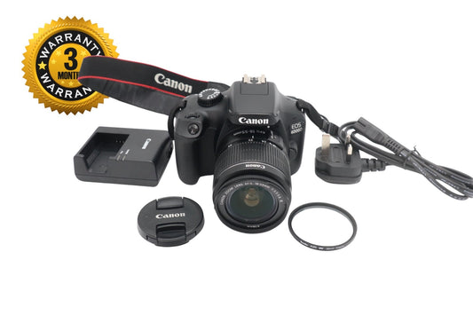 Canon 4000D Camera DSLR 18.0MP with 18-55mm, Shutter Count 1240, Very Good Cond.
