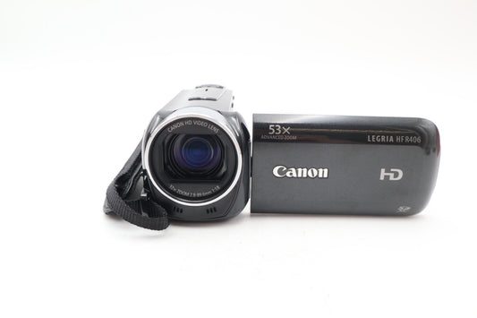 Canon Legria HF R406 Camcorder, FULL HD 50FPS, 53X Zoom, Stabilised, Good Cond.