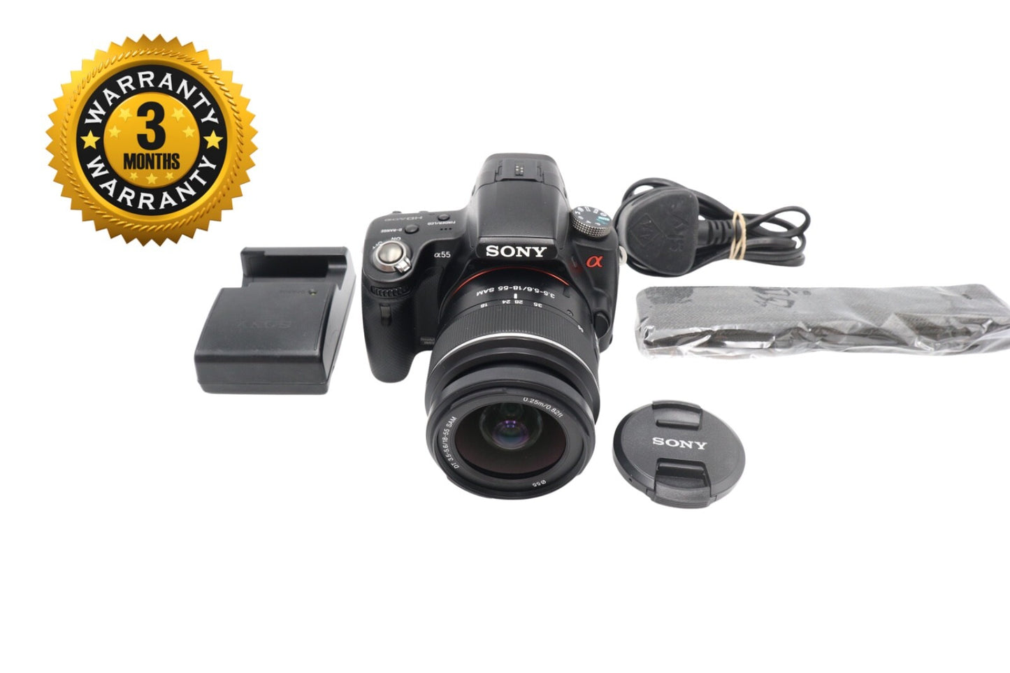Sony A55 Camera DSLR 16.2MP with 18-55mm, 6542 Photos Taken, V. Good Condition
