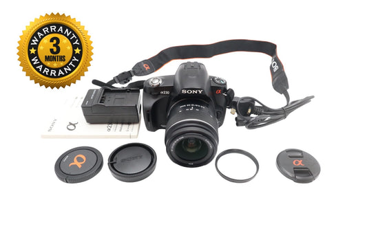 Sony Alpha A230 Camera DSLR 10.2MP with 18-55mm, Shutter Count 785, Good Cond.