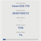 Canon 77D DSLR Camera 24.2MP with 18-55mm, Shutter Count 7216, Very Good REFURB.