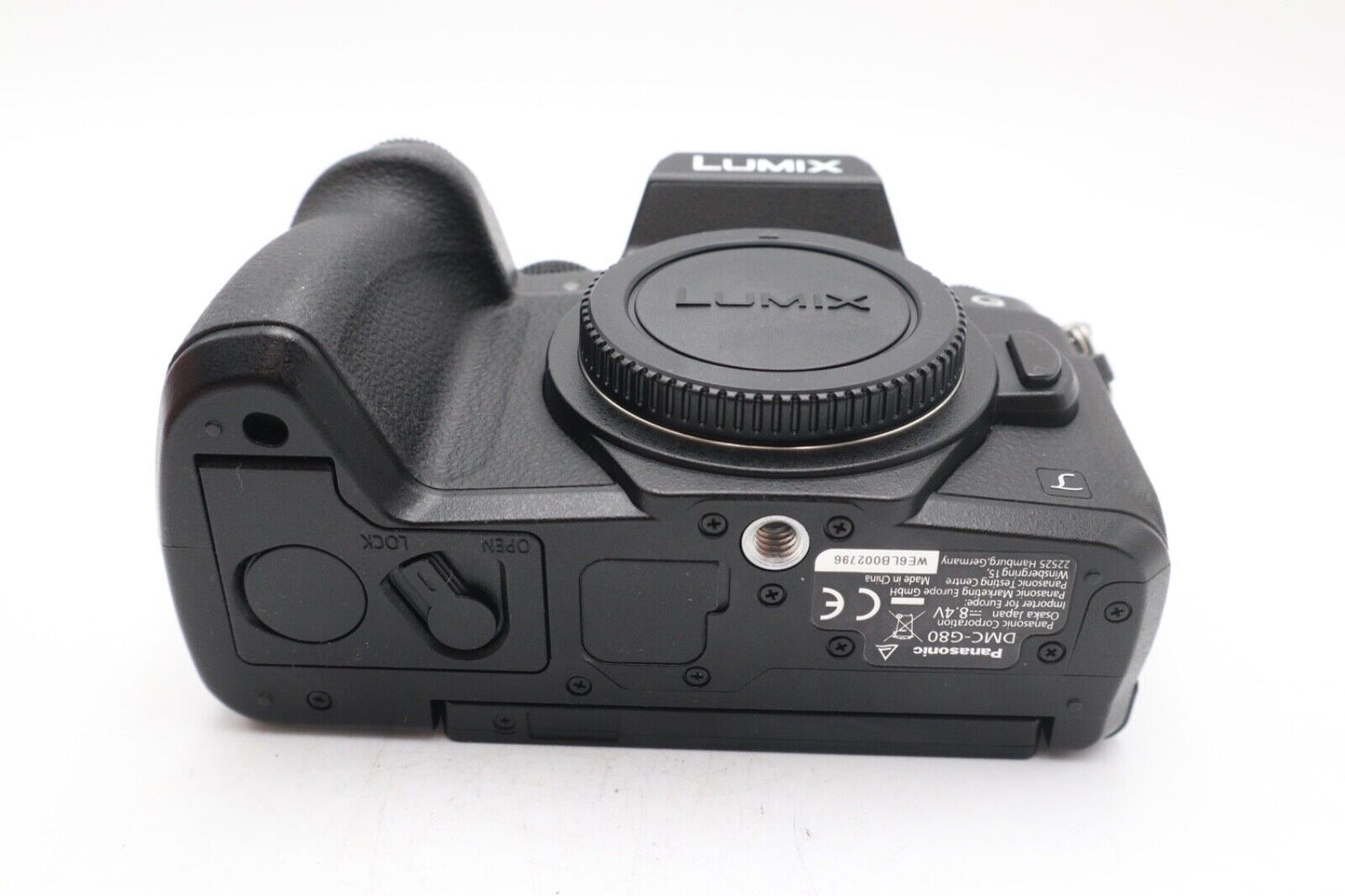 Panasonic G80 Mirrorless Camera 16MP Body Only, Shutter Count 12251, Exc. REFURB