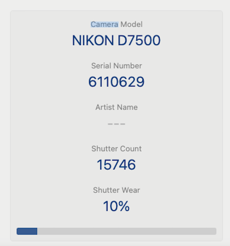 Nikon D7500 DSLR Camera 20.9MP Body Only, Shutter Count 10%, Very Good Cond.