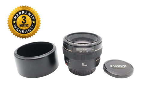 Canon 50mm Prime Lens f/1.4 USM Sharp, Portrait, Full Frame, V. Good Condition