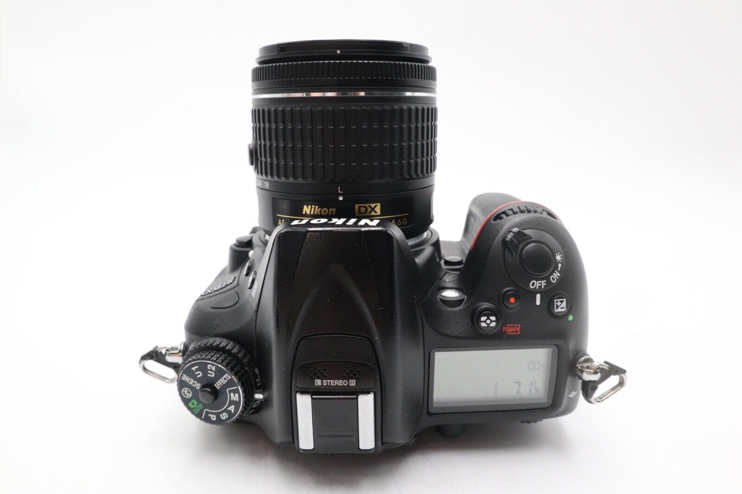 Nikon D7200 DSLR Camera 24.2MP with Nikon 18-55mm, Shutter Count 6777, V.G. Cond