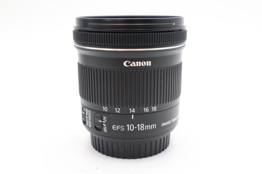 Canon 10-18mm Wide-Angle Lens F/4.5-5.6 IS STM, Stabilised, Very Good Condition