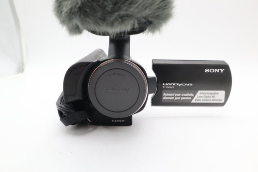 Sony NEX-VG10E E-Mount Camcorder 14.2MP  Body Only, Semi-Professional, V.G. Cond