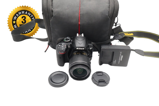 Nikon D3400 DSLR Camera 24.2MP with 18-55mm, Shutter Count 1248, Very Good Cond.
