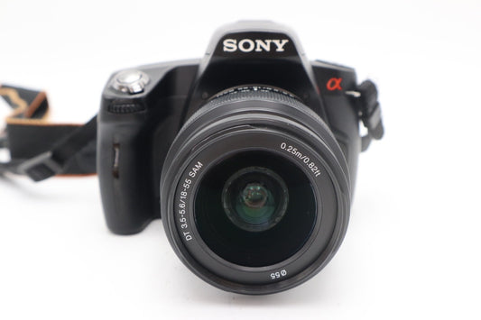 Sony Alpha A290 Camera DSLR 14.2MP with 18-55mm F3.5-5.6 SAM Lens Good Condition