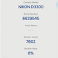 Nikon D3300 DSLR Camera 24.2MP with 18-55mm, Shutter Count 7602, Very Good Cond