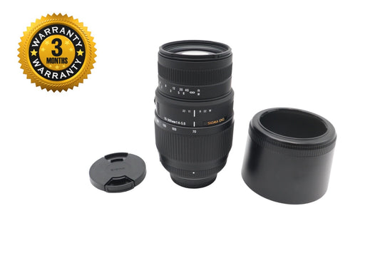 Sigma 70-300mm f/4-5.6 Lens Telephoto Macro for Nikon, Good Condition