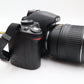 Nikon D3000 DSLR Camera 10.2MP with 18-55mm, Shutter Count 136, Very Good Cond.