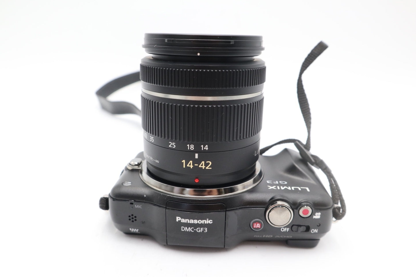 Panasonic DMC-GF3 Camera Mirrorless 12.1MP with 14-42mm Lens, Shutter Count 7193