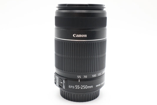 Canon 55-250mm Telephoto Lens F4-5.6 EF-S IS II Stabilised Zoom, Very Good Cond.