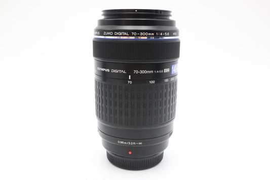 Olympus 70-300mm Telephoto Lens F4-5.6 Zuiko Digital for Four Thirds, V.G. Cond.