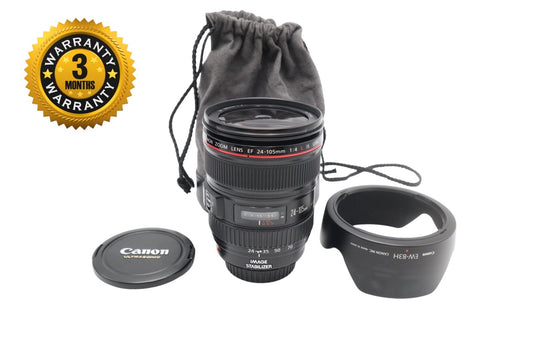 Canon 24-105mm All-Around Lens F4 L IS USM, EF, Full Frame, Stabilised, V.G. Con