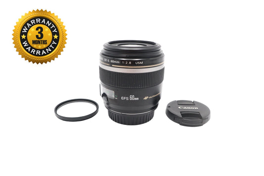Canon 60mm Macro Lens f/2.8 EF-S USM, Very Sharp, Prime, Good Condition