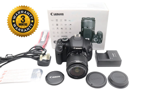 Canon 600D DSLR Camera 18MP with 18-55mm Lens Shutter Count 9176, Good Condition