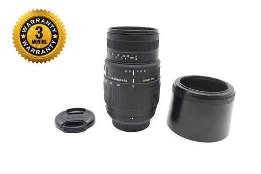 Sigma 70-300mm f/4-5.6 Lens Telephoto Macro for Nikon, Very Good Condition