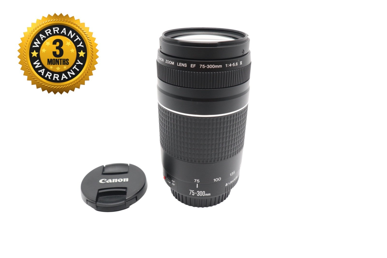 Canon 75-300mm F/4-5.6 III EF AF Telephoto Zoom Lens, Full Frame, Good Condition