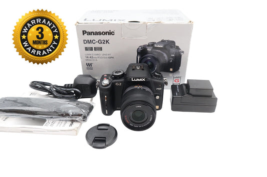 Panasonic G2 Digital Camera 12.1MP with 14-42mm Lens, S. Count 64, V.Good Cond.