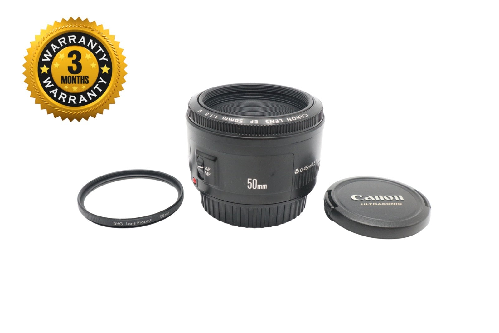 Canon 50mm Prime Lens F/1.8 II EF Portrait, Auto Focus, Sharp, Very Good Cond.
