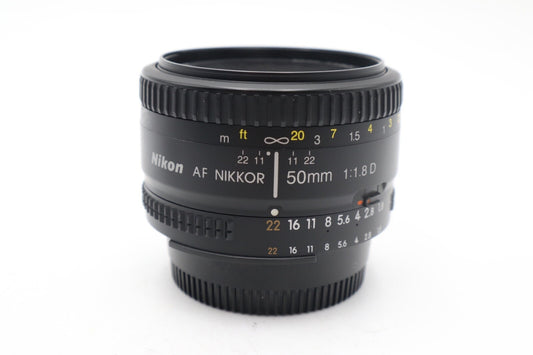 Nikon 50mm F1.8D Lens AF Nikkor Sharp Portrait, Fixed Prime, Good Condition