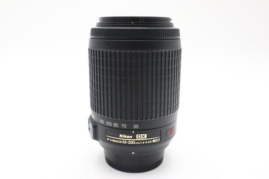 Nikon Nikkor 55-200mm Lens F/4-5.6 AF-S DX VR ED Stabilised, Good Condition