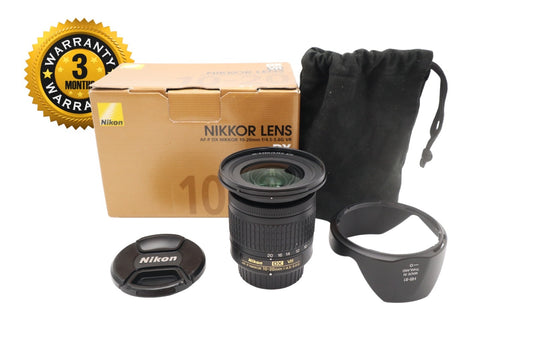 Nikon 10-20mm Wide-Angle Lens F4.5-5.6 G AF-P VR, Stabilised, Excellent REFURB.