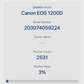 Canon 1200D Camera EOS DSLR 18MP Kit with Canon 18-55mm Lens, Shutter Count 2531