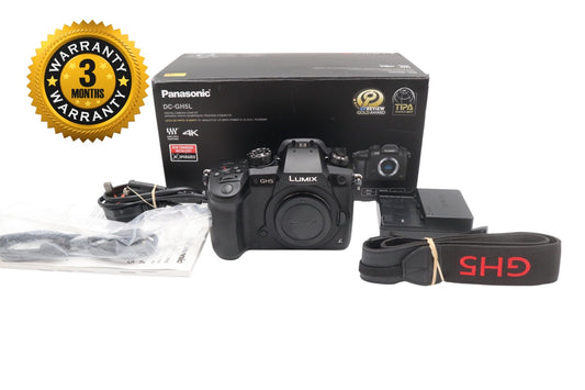 Panasonic DMC-GH5 Mirrorless Camera 20MP Body Only, 4K Video, Shutter Count 9015