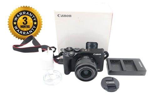 Canon EOS M6 Mark II Mirrorless Camera 32.5MP with 15-45mm, Shutter Count 10000