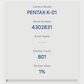 Pentax K-01 Mirrorless Camera 16MP with 18-55mm Lens, Shutter Count 801