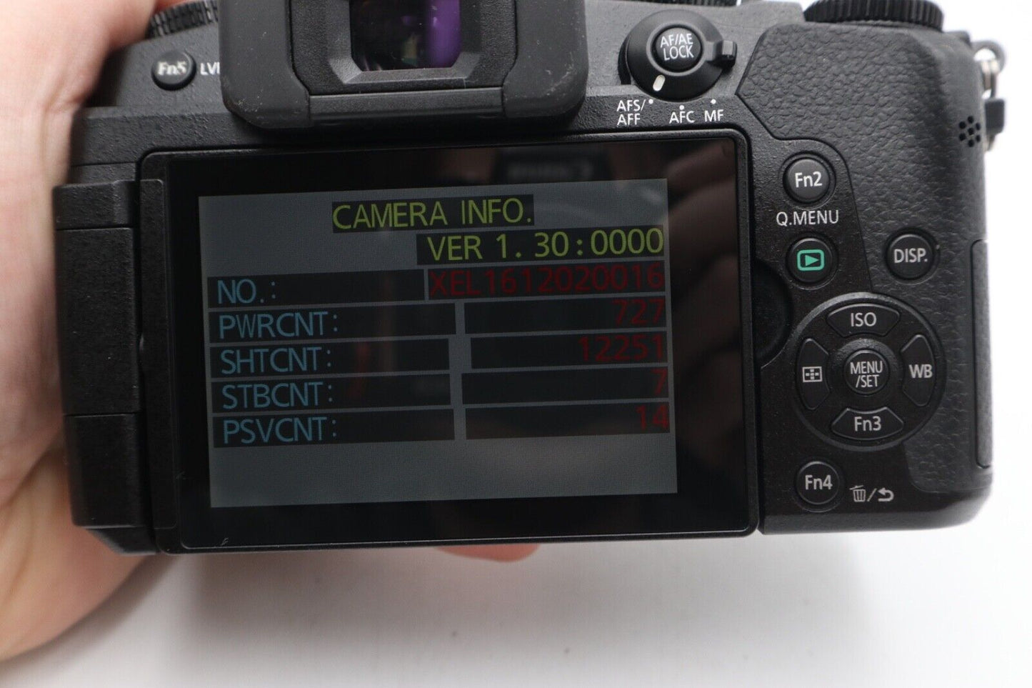 Panasonic G80 Mirrorless Camera 16MP Body Only, Shutter Count 12251, Exc. REFURB