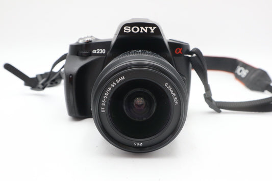 Sony Alpha A230 Camera DSLR 10.2MP with 18-55mm, Shutter Count 785, Good Cond.