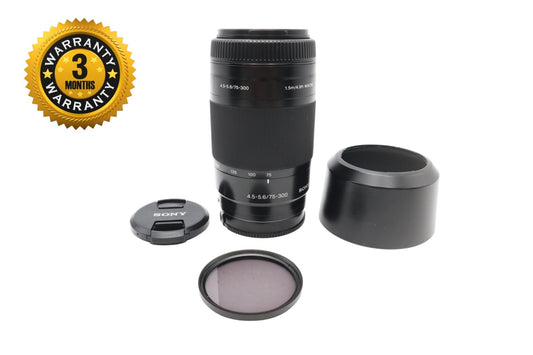 Sony 75-300mm Telephoto Lens F4.5-5.6 for Sony A-Mount, SAL75300, Very Good Cond