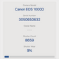 Canon EOS 1000D Camera DSLR 10.1MP with 18-55mm, Shutter Count 8659 V.Good Cond.