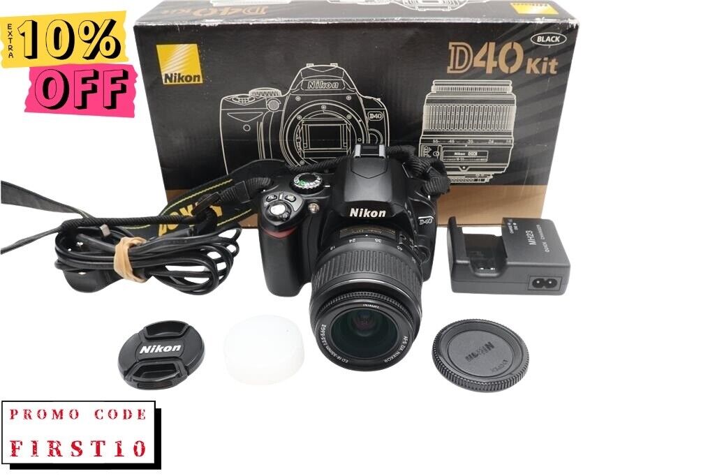 Nikon D40 Camera 6.1MP DSLR with 18-55mm, Shutter Count 22865, Good Condition