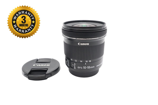 Canon 10-18mm Wide-Angle Lens F/4.5-5.6 IS STM, Stabilised, Good Condition