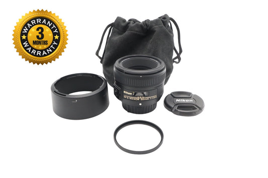 Nikon 50mm Prime Lens F/1.8 G Nikkor AF-S, Very Sharp, Portrait, Very Good Cond