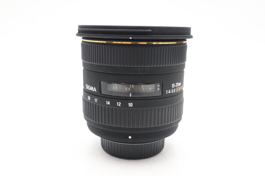 Sigma 10-20mm Lens F4-5.6 EX HSM DC AF Wide Angle for Nikon DX, Good Condition