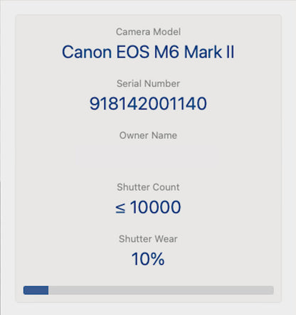 Canon M6 Mark II Mirrorless Camera 32.5MP with 15-45mm, Very Good REFURBISHED