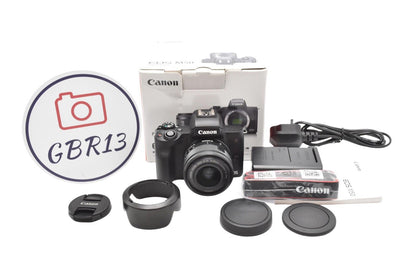 Canon M50 24MP Camera kit with 15-45mm STM Lens, 11000 Shutter Count REFURBISHED