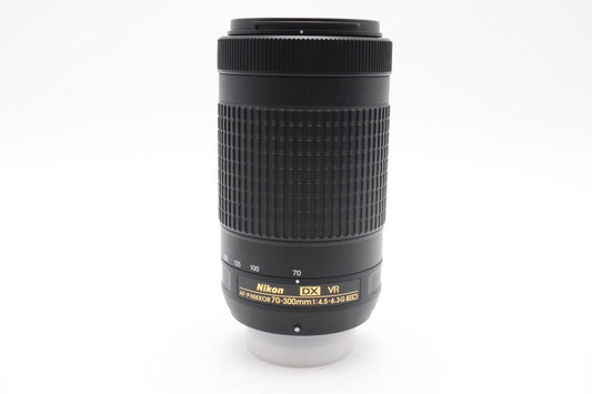 Nikon 70-300mm Telephoto Lens F/4.5-6.3 G ED DX VR, AF-P, Very Good REFURBISHED